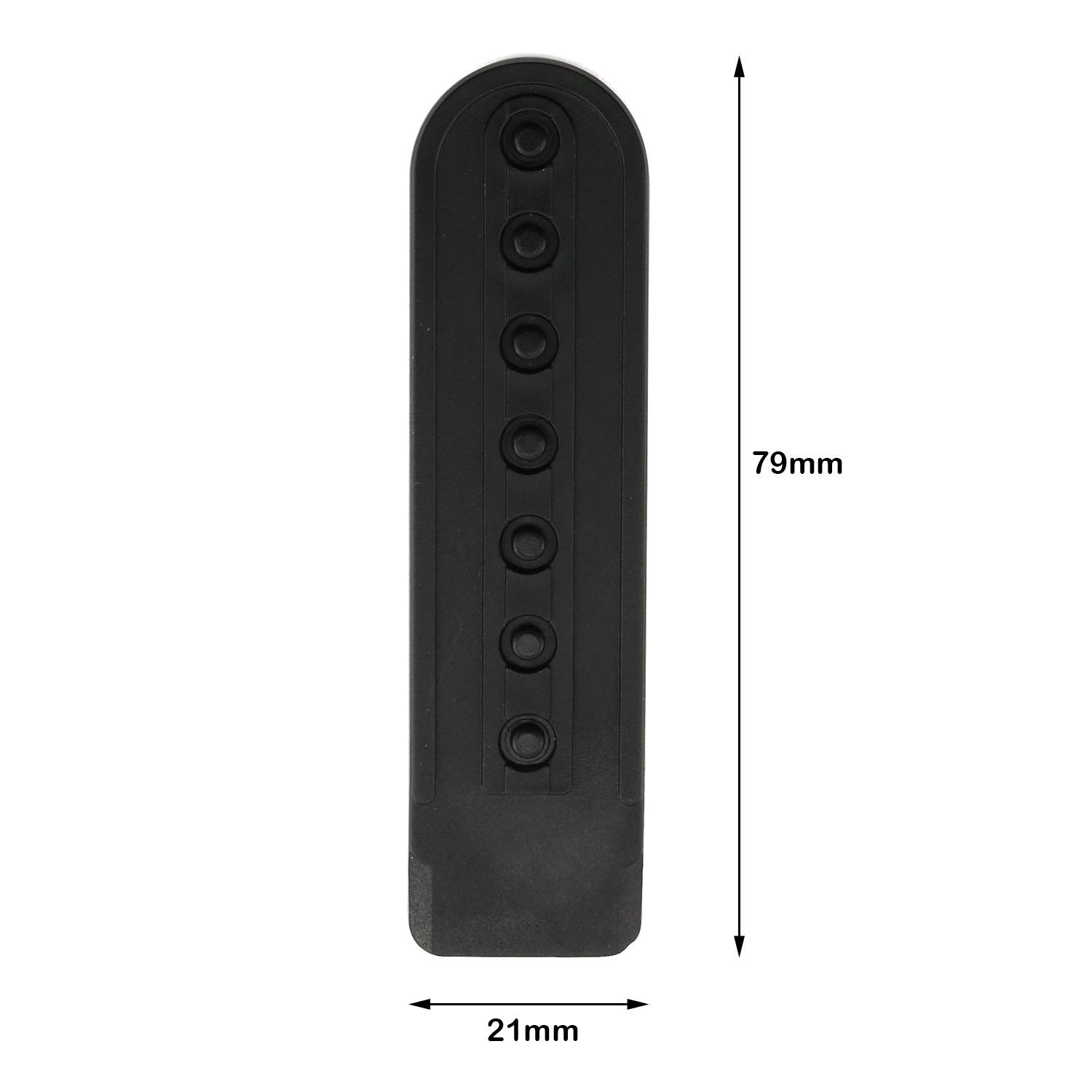 Snapback Strap 12 Pairs Black Plastic Snapback Hat Cap Snap Buckle Replacement Repair Strap with 7 Holes