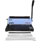 RAYSON TD-130 3:1 Wire Binding Machine, 12-Sheet Punch, 120-Sheet Capacity | 34 square holes support A4, Letter, B5, and Junior Legal sheets for clean, consistent 3:1 wire binding.