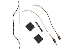 TOPARCHERY Takedown Wooden Recurve Bow for Adult & Beginner, Traditional Long Bow 52" Wood Recurve Hunting Bow for Outdoor Tr
