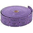 Amazon.com : Double Purple Raffle Ticket Roll - 2000 Per Roll : Office ...