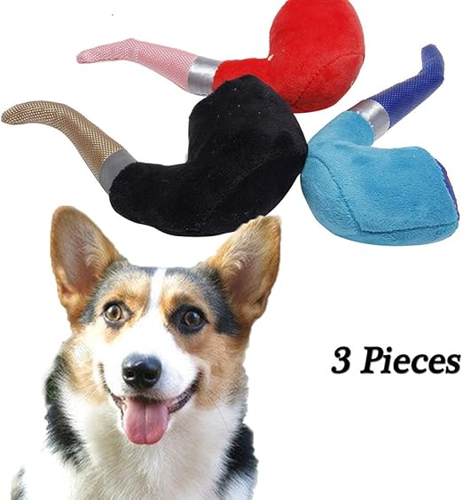 XXDYF Squeaky Dog Toys Plush Set, 3 Packs Durable Dog Toy
