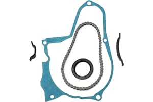 MOTOQUEEN Starter Chain Kit for Chinese 4-Stroke 50cc 70cc 90cc 110cc 125cc ATV Dirt Bike Go Kart,with Starter Chain Tensione