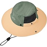 ZOORON Sun Hats for Teens Men Women Waterproof Fishing Hat UPF 50+ Bucket Hat Quick Dry Safari Hat for Beach Hiking Garden
