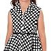 Grace Karin Girls Retro Sleeveless Lapel Collar Polka Dots Dresses