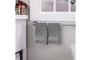 Lchkrep Cotton Hand Towels 2 Pack, Salon Thick Bath Hand Towel,Gym Towel 14" x 30", Face Cloth, Soft and Absorbent Washcloths Set for Home Bathroom Hotel (Gray)…