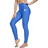 FitsT4 Sports Women's Swimming Leggings UPF 50+ High Waisted with Pockets Swim Pants