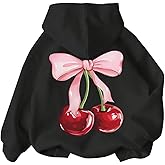 Ecolala Girls Long Sleeve Hooded Sweatshirt Thick Graphic Hoodie Cute Pullovers Tops