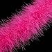 Feather Boa - Hot Pink Turkey Feather Scarf, Ideal Party Costume for Dress-Up Tea Parties, Carnival, Bachelorette Parties, Funny Party Supplies, Fuschia, 79 Inches