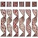SANNO Wired Burlap Christmas Ribbon, Holiday Red Party Ribbon Decorations, Assorted Rustic Patterns Classic Fabric Ribbons Crafters Ornaments 36 Yards (2.5