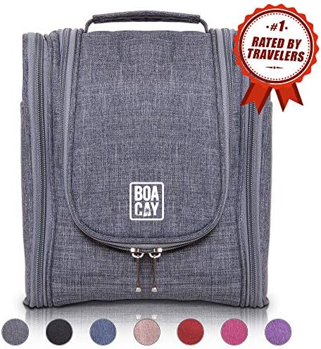 Premium Hanging Travel Toiletry Bag for Women and Men, Hygiene Bag, Bathroom and Shower Organizer Kit with Elastic Band Holders for Toiletries, Cosmetics, Makeup, Brushes 1 Premium Hanging Travel Toiletry Bag for Women and Men, Hygiene Bag, Bathroom and Shower Organizer Kit with Elastic Band Holders for Toiletries, Cosmetics, Makeup, Brushes