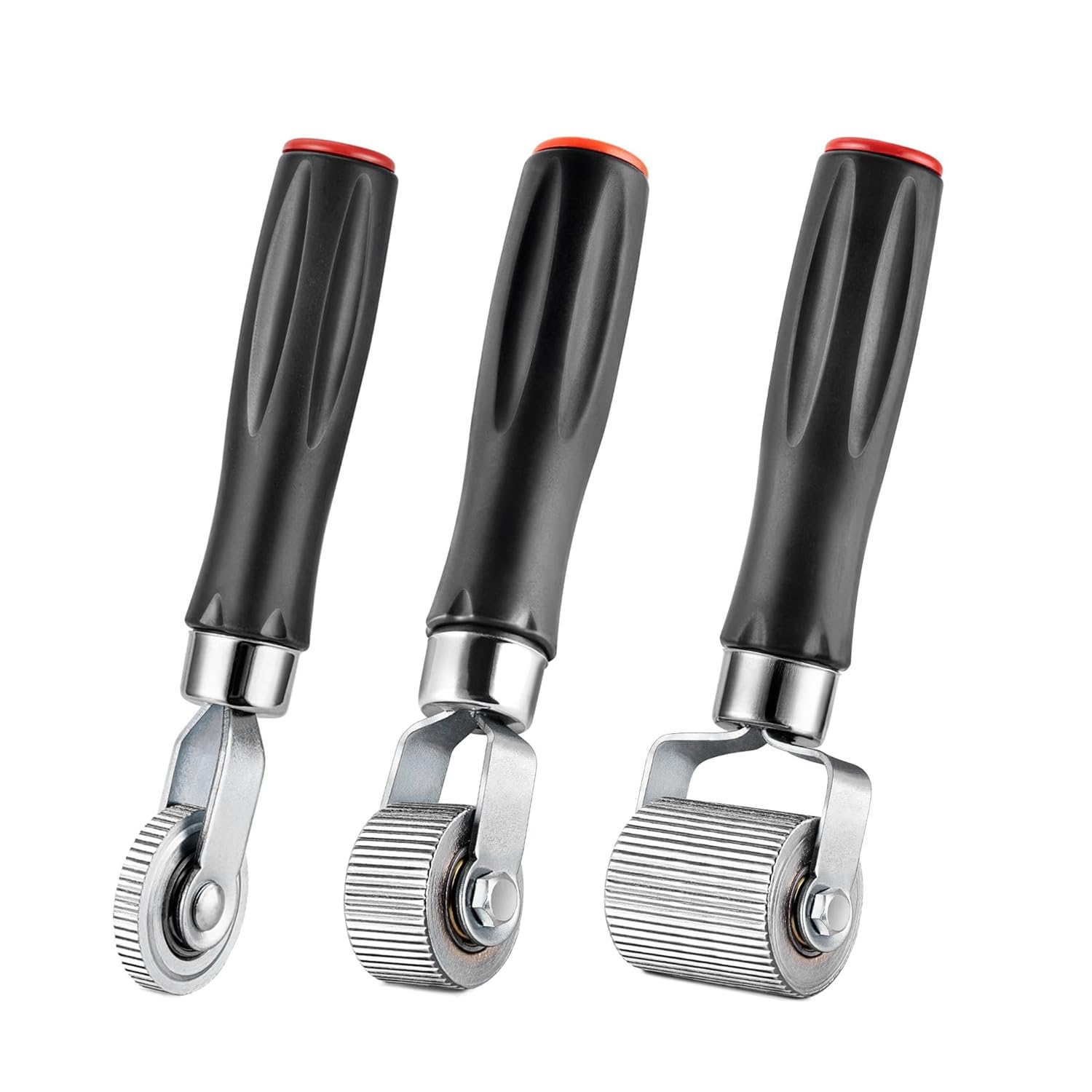 Photo 1 of ZACI Car Sound Deadening Roller, 3Pcs 3 Size Audio Sound Deadener Roller Metal Installation Tool Rolling Wheel Application Car Sound Roller