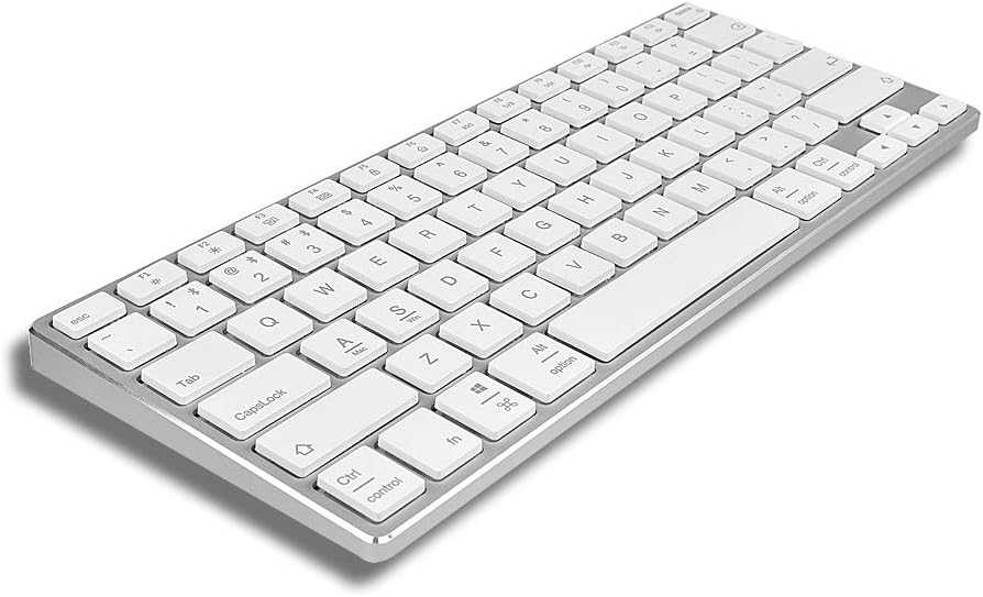 Multi Device Aluminum Bluetooth Wireless Keyboard for Mac and Windows Computers, Compatible with Apple Magic Keyborad A1644
