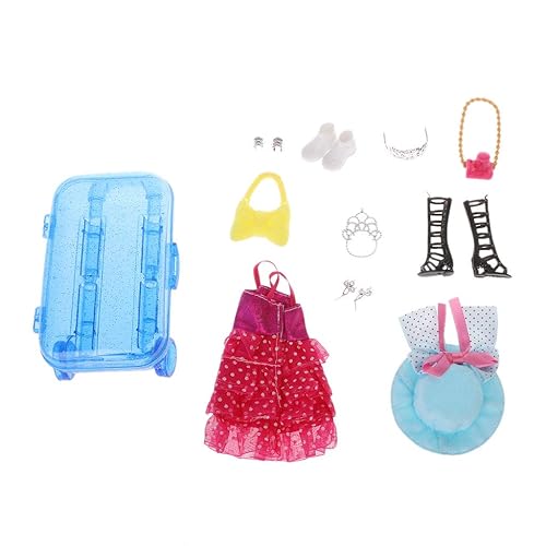18 Inch Doll Travel Set for Barbie Doll Mini Trunk Luggage