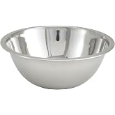 Winco Mixing Bowl, 13-Quart, Medium, Stainless Steel | Dishwasher safe, Restaurant service, Great for Salads, Sides, Pasta and Shared Dishes