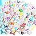 Kwartz 60 Pieces Slime Charms Cute Set with Mixed Mermaid Tail,Unicorn,Starfish and Animals Resin Flatback Slime Beads for Kids and Adults Craft Making,Ornament Scrapbook DIY Crafts