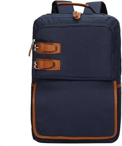 Amazon Ticentral ブランド ユーロピアン風 シンプル デザイン リュックサック レザー 革 リュック 男子 女子 人気 大学生 高校生 中学生 学生 通学 バッグ 通勤 旅行 運動 登山 スポーツ ビジネス メンズ レディース ファッション オシャレ 鞄 ネイビー