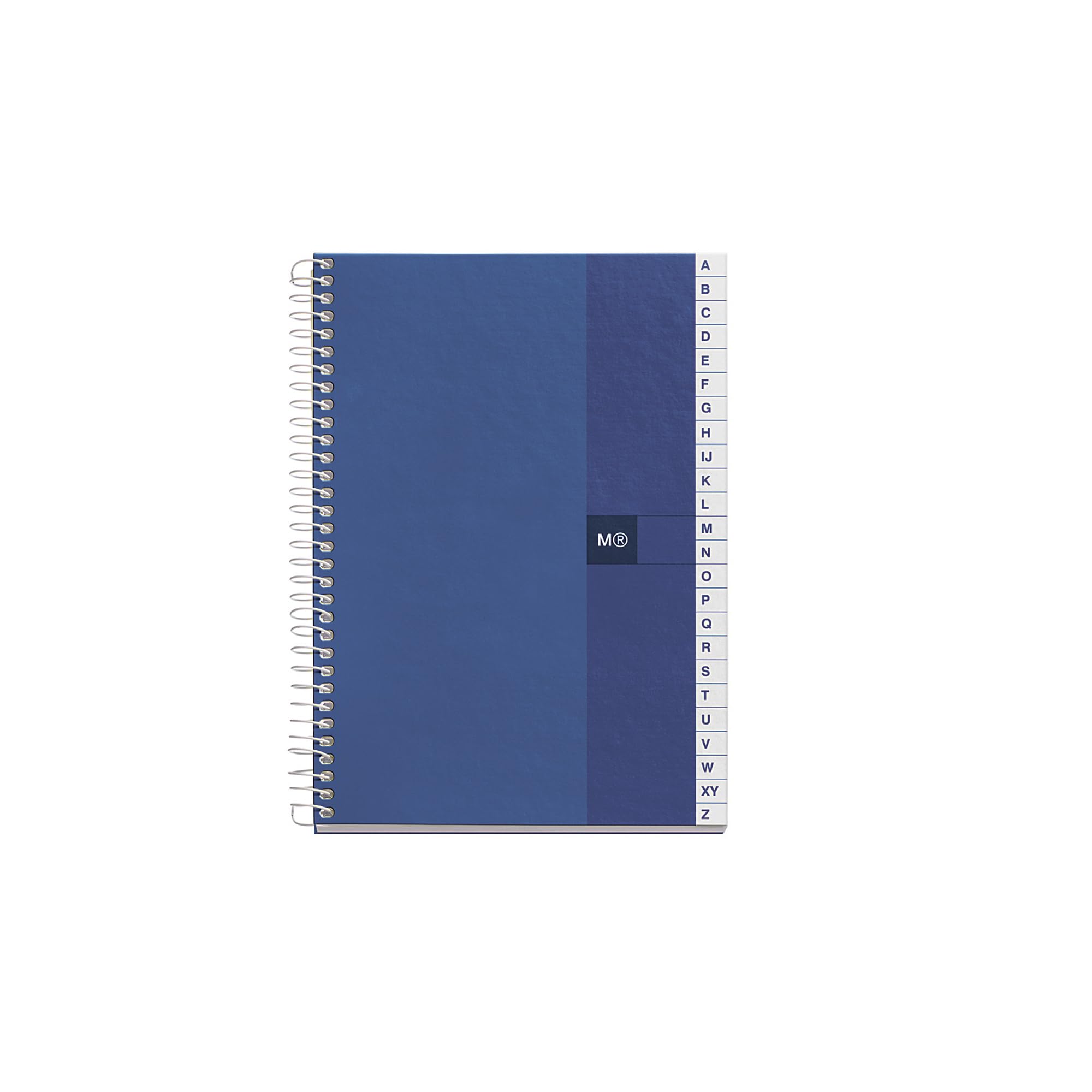 Miquelrius - Telephone Book, 100 Sheets of 70 g/m², 5 mm Squares, Notebook with Alphabetical Index, Cover in Laminated Cardboard, Format 152 x 210 mm, Colour Blue