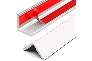 ‎Frychee Wall Corner Protector, Walls Edge Protector，Self-Adhesive Wall Corner Guards,PVC Double Side Edge Protector， Furniture Stairs Guard (2, 2.5x90cm/0.98x35.4in)
