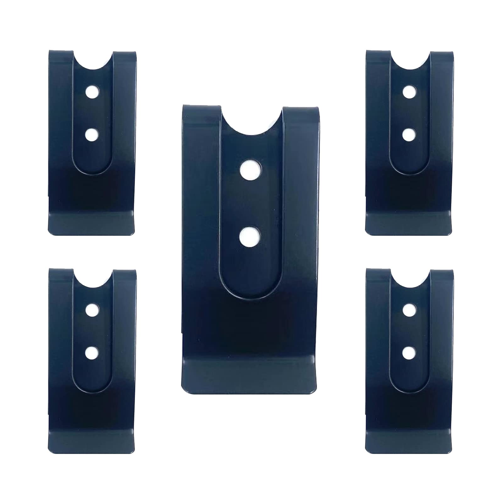 MeiyiZheng 5 Pcs Holster Sheath Belt Clip Double Holes Holster Sheath Clasp Metal 53x25mm Buckle Clip for Pouches Belt Bag Leather Crafts DIY