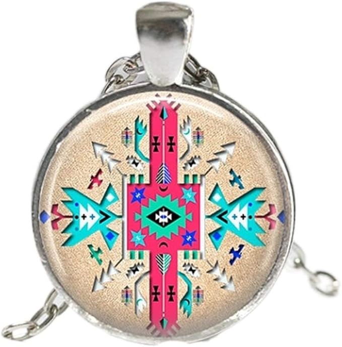 Tribal Necklace BoHo Jewelry Necklace Wearable Art Jewelry Tribal Pendant Native