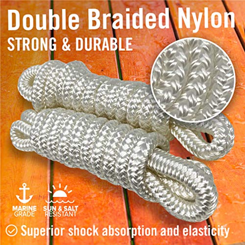 Boat Fender Lines for Boat Bumper Fender Hangers Marine Rope for Boats