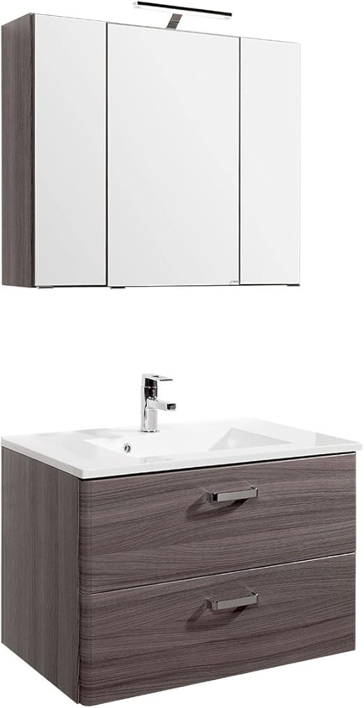 Waschtisch-Set Waschplatz Badezimmerset komplett Set Bad "Phoenix I (80