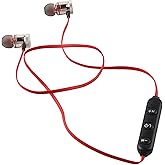 POCREATION Bluetooth Neckband Headphones, Magnet Bluetooth Sports Earphone Headset Headphone Sport Noise Cancelling Headphone for Gym Workout Running (Gold)