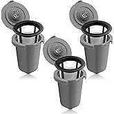 Replacement Parts Grey Reusable Filter Cup, Compatible with Cuisinart Single Serve Coffee Makers 3 Pack