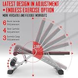 YOLEO Weight Bench 660LB 300KG Adjustable Foldable Incline Decline view 3