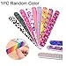 False Nails Tips Set: 500PCS Natural Acrylic Stiletto Fake Nails + 5PCS Nail Dotting Pen Tool + 1PC Cuticle Pusher + Cuticle Nipper + Nail File Buffer+ 4 Sheets Nail Stickers Decals (AAB004A)