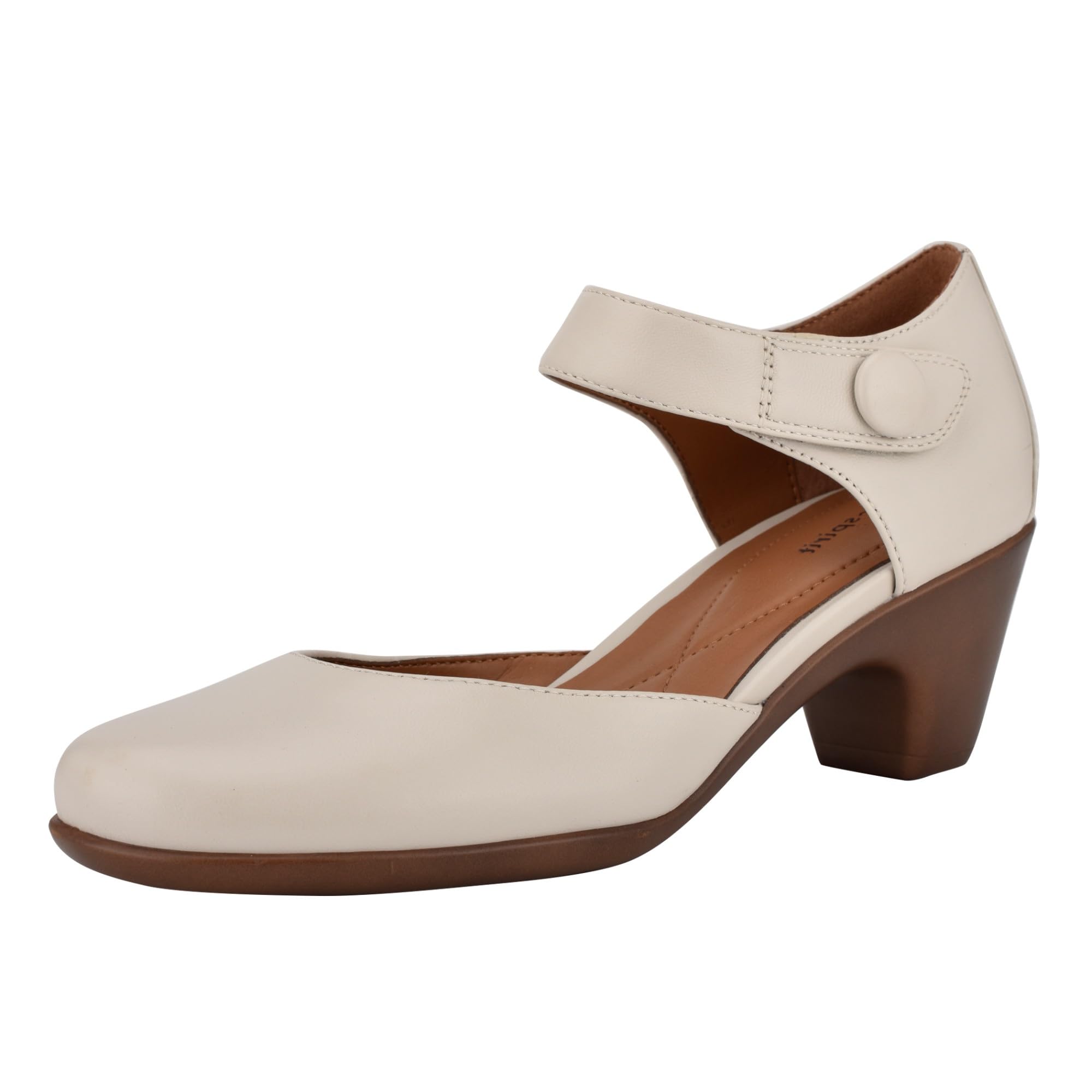 Photo 1 of Easy Spirit Women's Clarice Pump, Off-White, 10 Narrow