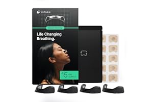 Intake Breathing Nasal Strip Starter Kit - Boost Oxygen Intake, Reduce Snoring, Improve Sleep Quality - Sweat Resistant - Ext