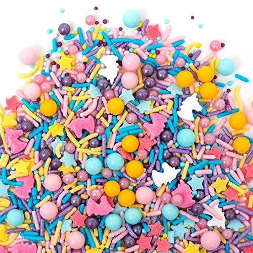 Sprinkles | HAPPY UNICORN Sprinkle Medley 8oz | Gorgeous Sprinkle Blends for Every Occassion | GLUTEN FREE. NUT FREE. DAIRY FREE.