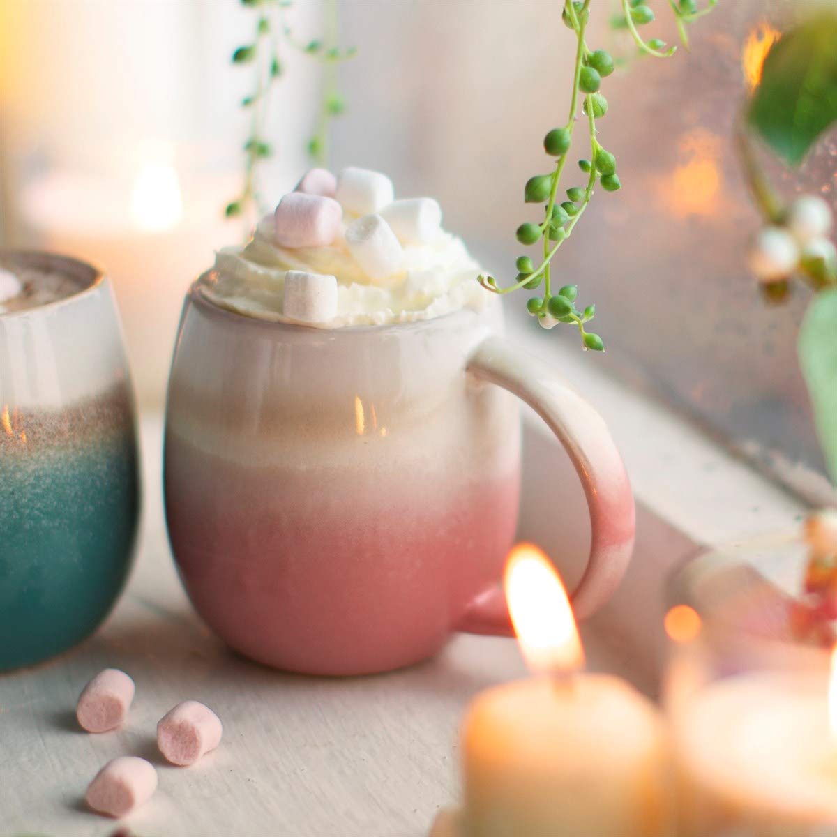 Sass & Belle Dip Glazed Ombre Pink Mug