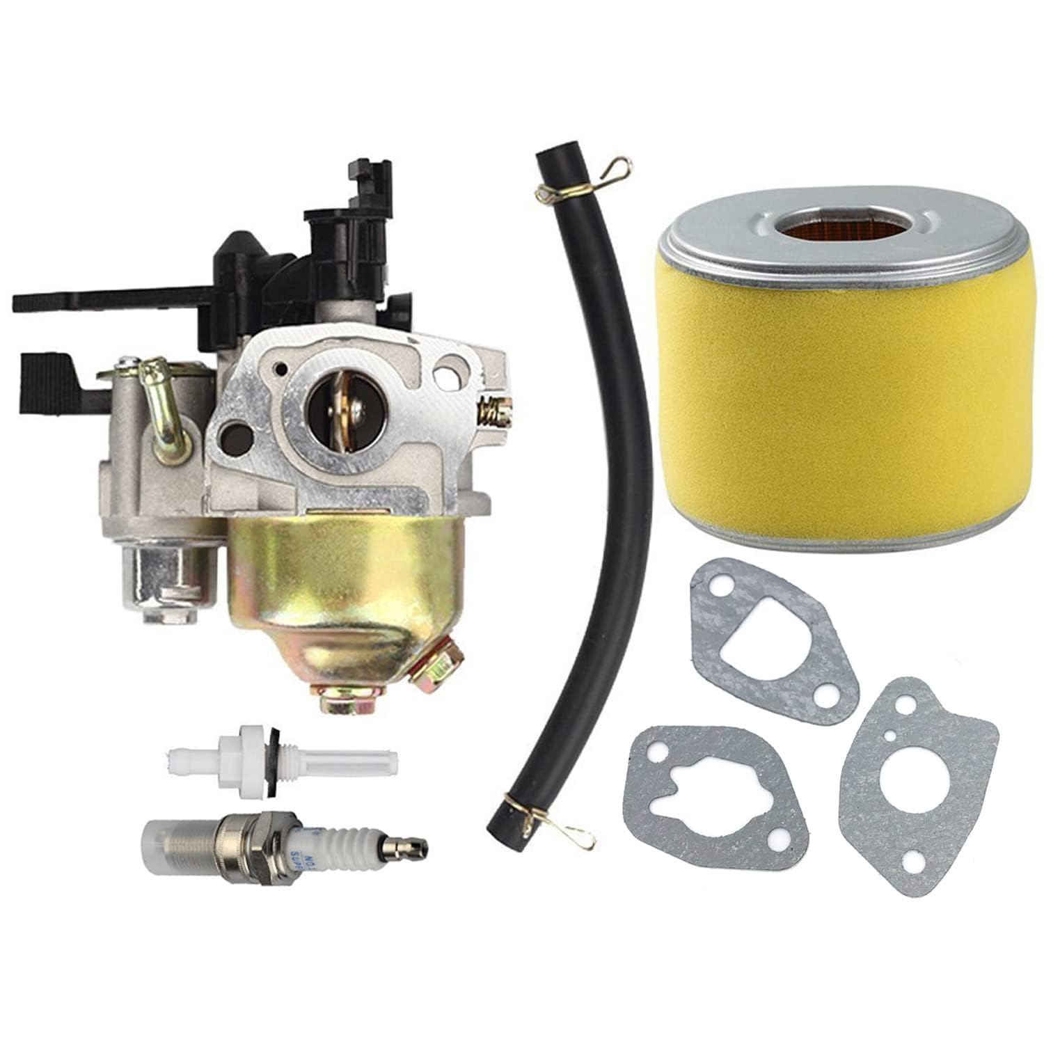 Hippotech Carburetor with Air Filter Tank Joint Filter for Honda GX160 GX110 GX140 GX200 GX120 5.5HP 4HP 6.5HP Engine Replaces 16100-ZH7-W51