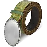 Ekulforg Women's Leather Belts for Pants Genuine Plus Size Leather Belt with Oval Buckle Ladies Belt for Women Dresses