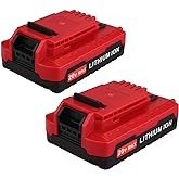 Biswaye 2 Pack 20V Lithium Battery Compatible with Porter Cable 20V Tools | PCC680L PCC681L PCC682L PCC660 PCC683L PCC685L 20 Volt MAX Lithium Replacement Compatible with Porter Cable 20V Tools Battery