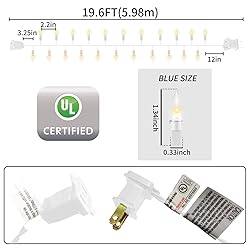 GLOWNOVA White Wire, Clear Incandescent Bulb 100