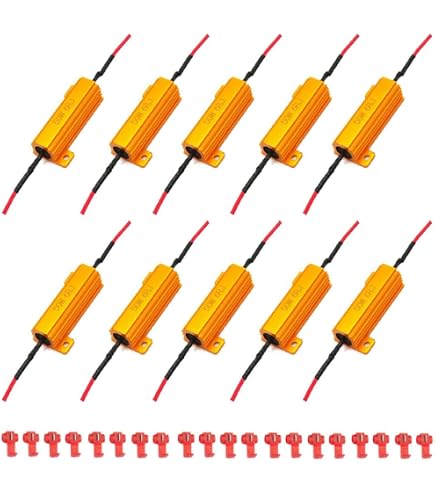 LED Bulb Decoder Resistors 4-Pack 50W 8 Ohm Load Resistors | Fix LED ...