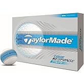 TaylorMade Tour Response Golf Balls, Enhanced 360&deg; ClearPath Alignment, Speed Wrapped Core for Distance and Feel, Pack of 12