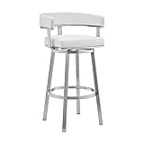 Armen Living Lorin Modern 30" Seat Height White