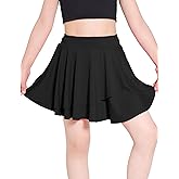 Girls Ruffle Tennis Skirts Flowy Layered Butterfly Skorts for Girls Kids 5-14Y