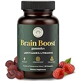 Lion’s Mane Mushroom Gummies 10:1 Extract with L-Theanine 200mg - Nootropic Cognitive Support for Focus, Memory & Calm Energy - Vegan, Non-GMO, Gluten-Free - Pomegranate Raspberry Flavor - 60 Count