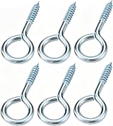 Qrity 20 PCS Eyelet Screws 30mm Self Tapping Ceiling Hook for Wood