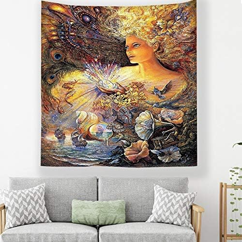 驚きの値段 Tin Yaen 壁掛け布ホット装飾布森の妖精のタペストリーの壁の背景装飾描画幸せな生活 カラー マルチカラー サイズ M 装飾画 Color Yellow Medium Click Size To Select