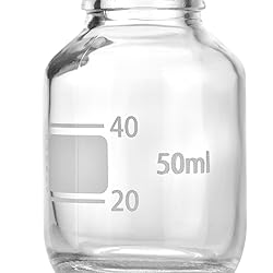 Kestun 10 Packs Reagent Media Storage Bottles, 50ml