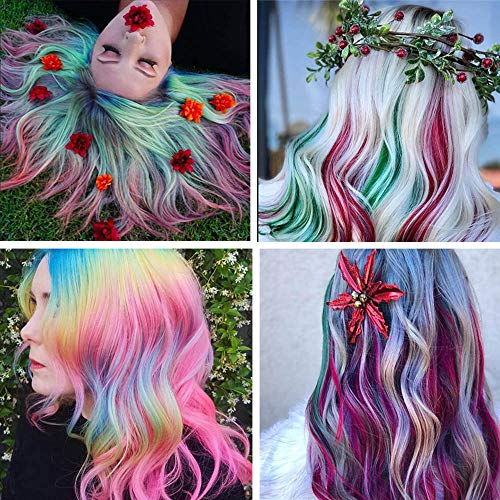 12 Colors Temporary Bright Hair Color Chalk Set for Girls Kids
