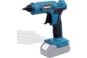 CEVHZOE Cordless Glue Gun, Full Size Hot Glue Gun for Makita 18V Lithium-Ion Battery with 20Pcs 0.43" Glue Sticks and Insulated Copper Nozzle (Tool Only, Battery NOT Included)