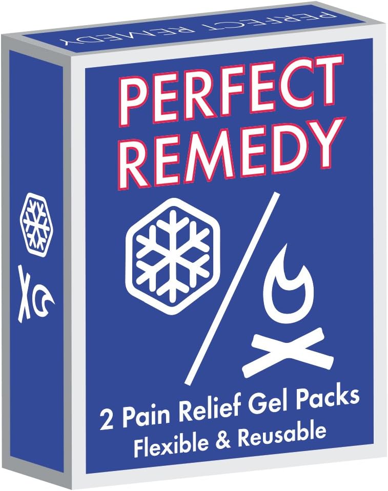 Gel Ice Packs for Injuries (2 Pack) – Reusable Cold/Hot Compress for Injury, Pain Relief, Rehabilitation, Flexible Therapy for Knee, Shoulder, Back, Neck, Ankle: Health & Personal Care