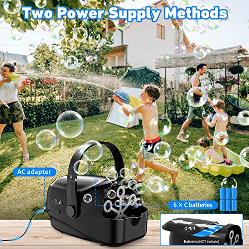 Bubble Machine, Automatic Bubble Blower for Kids Outdoor, Portable